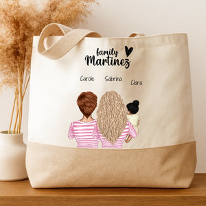 Tote Bag - Lovely Family – Cadeau personnalisé – Henriette & Co