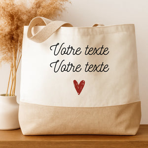 Tote Bag - Texte – Cadeau personnalisé – Henriette & Co