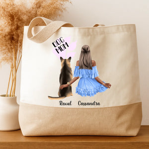 Tote Bag - Dog Mom – Cadeau personnalisé – Henriette & Co