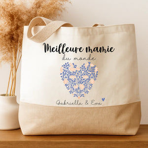 Meilleure mamie du monde – Cadeau personnalisé – Henriette & Co