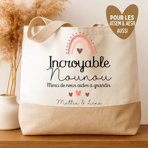 Incroyable nounou – Cadeau personnalisé – Henriette & Co