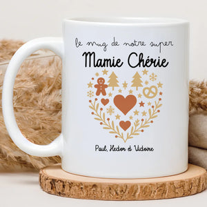 Heart - Mamie – Cadeau personnalisé – Henriette & Co