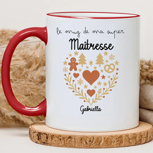 Heart - Maîtresse – Cadeau personnalisé – Henriette & Co