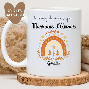 Flocon - Marraine – Cadeau personnalisé – Henriette & Co
