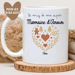 Heart - Marraine – Cadeau personnalisé – Henriette & Co