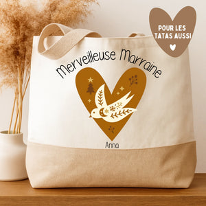 Birdy - Marraine – Cadeau personnalisé – Henriette & Co