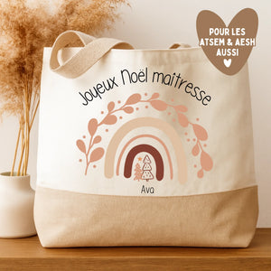 Sapins - Maîtresse – Cadeau personnalisé – Henriette & Co