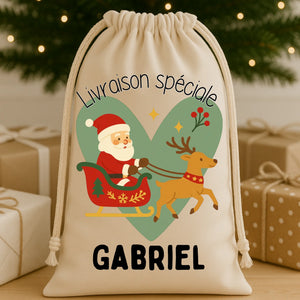 Hotte Santa – Cadeau personnalisé – Henriette & Co