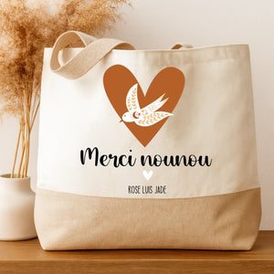 Nounou Colombe – Cadeau personnalisé – Henriette & Co