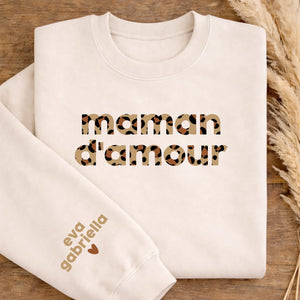 Pull Léopard – Cadeau personnalisé – Henriette & Co