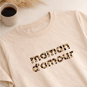 T-shirt Léopard – Cadeau personnalisé – Henriette & Co