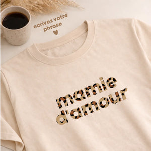 T-shirt Léopard – Cadeau personnalisé – Henriette & Co