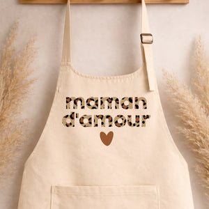 Tablier - Léopard – Cadeau personnalisé – Henriette & Co