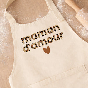 Tablier - Léopard – Cadeau personnalisé – Henriette & Co