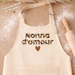 Tablier - Léopard – Cadeau personnalisé – Henriette & Co