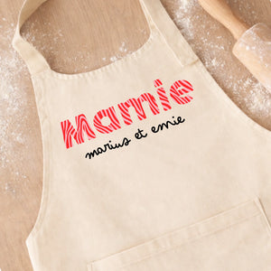 Tablier - Motif – Cadeau personnalisé – Henriette & Co