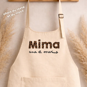 Tablier - Motif – Cadeau personnalisé – Henriette & Co