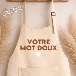 Tablier - Texte – Cadeau personnalisé – Henriette & Co