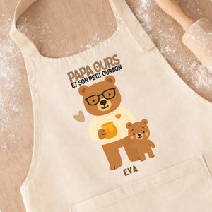 Tablier - Papa Ours – Cadeau personnalisé – Henriette & Co