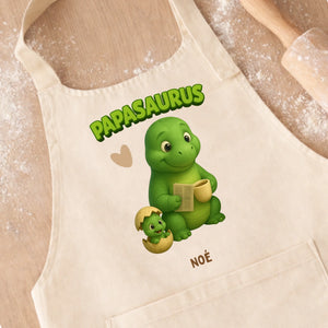 Tablier -PapaSaurus – Cadeau personnalisé – Henriette & Co