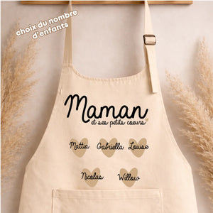 Tablier - Maman coeur – Cadeau personnalisé – Henriette & Co