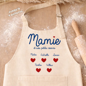 Tablier - Mamie Coeurs – Cadeau personnalisé – Henriette & Co