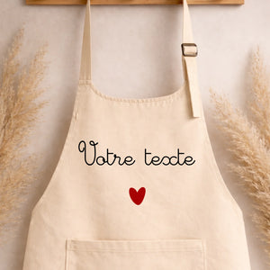 Tablier - Texte – Cadeau personnalisé – Henriette & Co