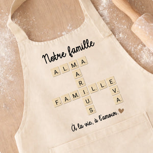 Tablier - Scrabble – Cadeau personnalisé – Henriette & Co