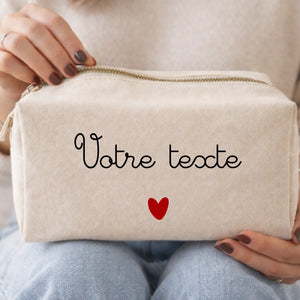 Trousse - Votre texte – Cadeau personnalisé – Henriette & Co