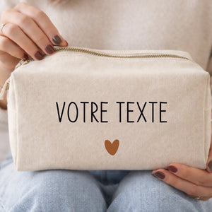 Trousse - Votre texte – Cadeau personnalisé – Henriette & Co