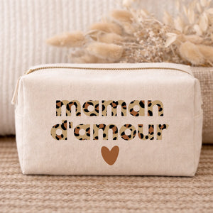 Trousse - Léopard – Cadeau personnalisé – Henriette & Co