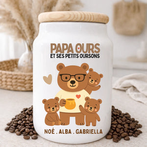 Papa Oursons – Cadeau personnalisé – Henriette & Co