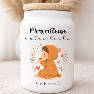 Enfant Fleurs – Cadeau personnalisé – Henriette & Co