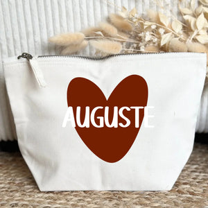 Trousse - Coeur – Cadeau personnalisé – Henriette & Co