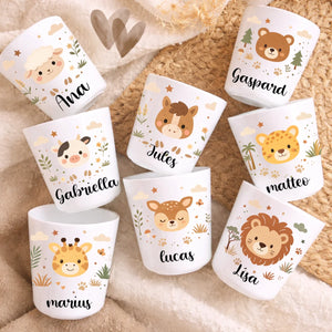 Gobelet - Animaux – Cadeau personnalisé – Henriette & Co