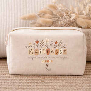 Trousse - Flora – Cadeau personnalisé – Henriette & Co