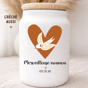 Pot Nounou – Cadeau personnalisé – Henriette & Co