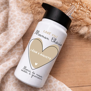Gourde - Merci Maman – Cadeau personnalisé – Henriette & Co