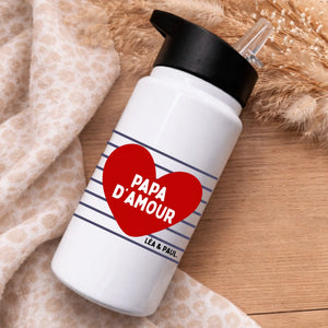 Gourde - Papa d'amour – Cadeau personnalisé – Henriette & Co