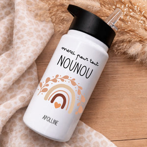 Gourde - Merci Nounou – Cadeau personnalisé – Henriette & Co
