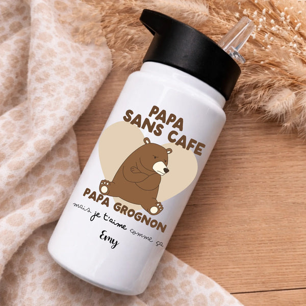 Gourde - Papa Grognon – Cadeau personnalisé – Henriette & Co