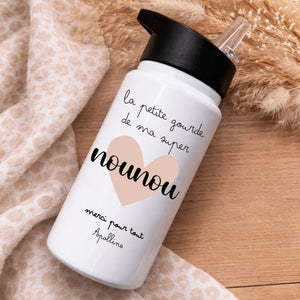 Gourde - Nounou – Cadeau personnalisé – Henriette & Co