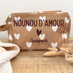 Trousse coeurs – Cadeau personnalisé – Henriette & Co