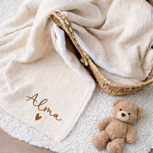 Couverture bébé – Cadeau personnalisé – Henriette & Co