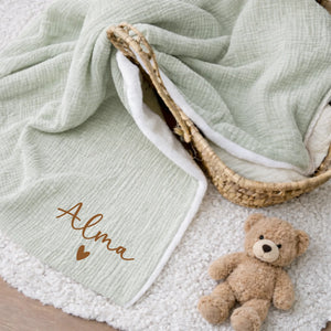Couverture bébé – Cadeau personnalisé – Henriette & Co