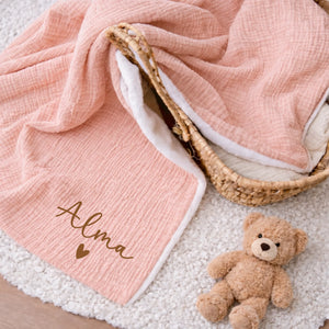 Couverture bébé – Cadeau personnalisé – Henriette & Co