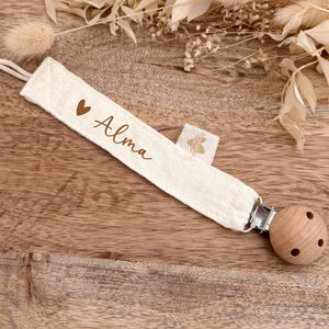 Attache tétine – Cadeau personnalisé – Henriette & Co