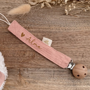 Attache tétine – Cadeau personnalisé – Henriette & Co