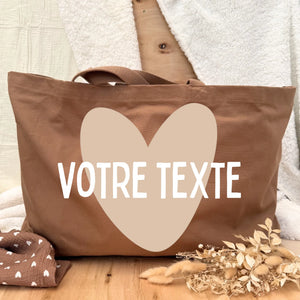 Cabas maîtresse personnalisé prénom — cadeau fin d'année scolaire henrietteandco atelier France