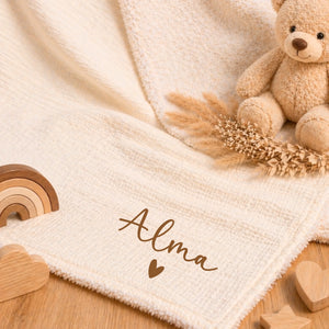 Couverture bébé – Cadeau personnalisé – Henriette & Co